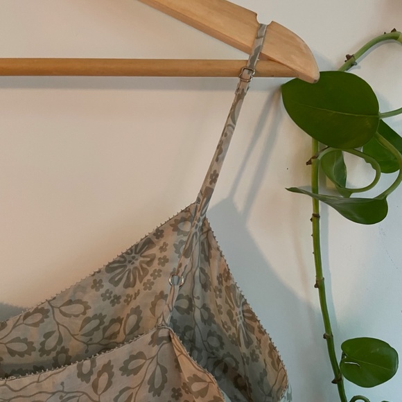 HOSS 100% silk Mini babydoll blue-grey dress Sz 38 - Picture 7 of 9